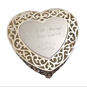 Things Remembered Silver jewelry Queen trinket box